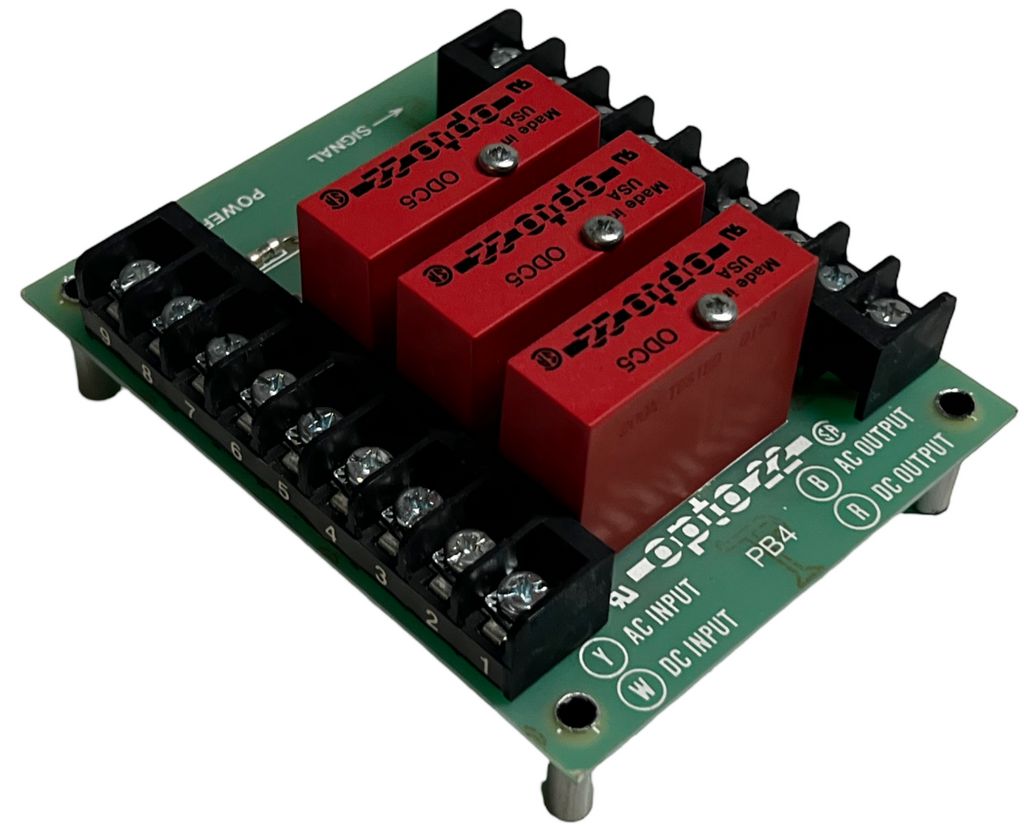Opto 22 PB4 I/O Mounting Rack 4-Channel w/ (3) ODC5 Modules