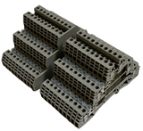 Lot of (20) Allen-Bradley 1492-WTF3 Terminal Block 10A 300V Gray