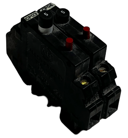 Lot of (2) Allen-Bradley 1492-GH050 Miniature Circuit Breaker Series B 250V 5A