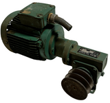 Leroy Somer LS71 Electric Motor 3-Phase w/ MEVA S1 M11 G Gearbox 160 RPM Output