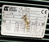 Leroy Somer LS71 Electric Motor 3-Phase w/ MEVA S1 M11 G Gearbox 160 RPM Output