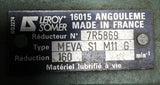 Leroy Somer LS71 Electric Motor 3-Phase w/ MEVA S1 M11 G Gearbox 160 RPM Output