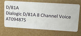 Dialogic D/81A 8-Channel Voice Card AT094875