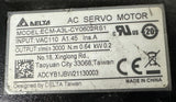 Delta ECM-A3L-CY0602RS1 AC Servo Motor 110 V 1.45 A 3000 RPM 0.64 Nm