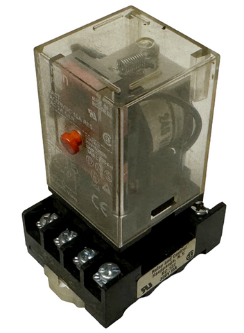 Omron MK2P-S General Purpose Relay DPDT 250 VAC / 28 VDC 10A w/ RC-122 Socket