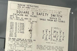 Square D HU361 Heavy Duty Non-Fusible Safety Switch Series E1 30 A 600 V 3‑Pole