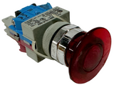 IDEC AYLW49911D-R-24V Emergency-Stop Lighted Pushbutton Red Mushroom 24 V