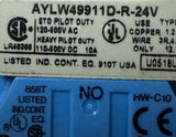 IDEC AYLW49911D-R-24V Emergency-Stop Lighted Pushbutton Red Mushroom 24 V