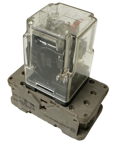 Potter & Brumfield KRPA11AY Relay 24V 50/60Hz w/ Allen-Bradley 700-HN100 Socket