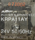 Potter & Brumfield KRPA11AY Relay 24V 50/60Hz w/ Allen-Bradley 700-HN100 Socket
