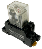 Omron LY2N Relay 110/120 VAC DPDT 8-Pin w/ 0888HP Socket