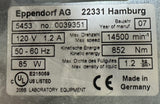 Eppendorf AG 5453 Mini Spin Plus Microcentrifuge Speed X1000 14500 RPM 120V 85W
