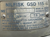 Nilfisk GSD 115 Industrial Vacuum Cleaner 115V 60HZ 7.8A GSD115