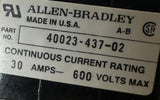 Allen-Bradley 40021-558-02 Disconnect Switch w/ 40023-437-02 Fuse Block 3 Fuses