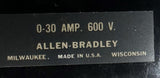 Allen-Bradley X-341737 Disconnect Switch 600V 30A w/ Fuse Block, (3) FRS20 Fuses