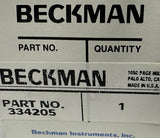 Beckman 334205 Bottle Assembly Polyallomer 250 mL 60 x 120 mm