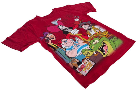 Disney Boys Jake And The Never Land Pirates Captain Hook's Crew Red Shirt Size S