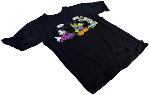 Disney Boys Mickey Mouse Halloween Trick Or Treat Black Shirt Size Medium