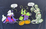 Disney Boys Mickey Mouse Halloween Trick Or Treat Black Shirt Size Medium
