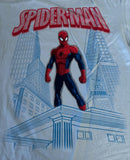 Disney Boys Spider-Man New York City Graphic Blue Short Sleeve Shirt Size Medium