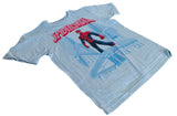 Disney Boys Spider-Man New York City Graphic Blue Short Sleeve Shirt Size Medium