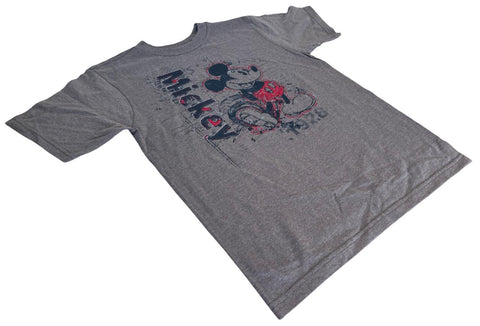 Disney Boys Classic Mickey Mouse 1928 Gray Short Sleeve Shirt Size Medium