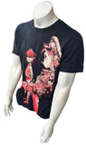 Gildan Men's Gorillaz 2-D & Noodle Graphic Black Short Sleeve Shirt Size Large