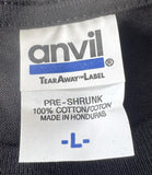 Anvil Men's Deer Thug Graphic Black Short Sleeve Shirt Size Large