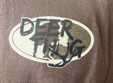 Anvil Men's Deer Thug Graphic Brown Short Sleeve Shirt Size X-Large