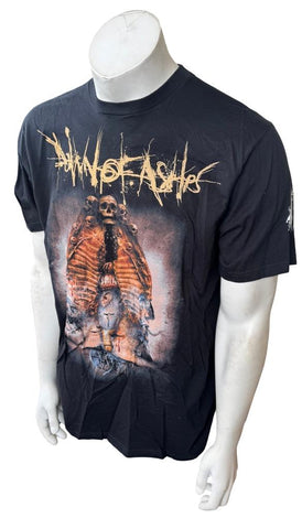 Anvil Men's Dawn of Ashes I Am The Judas Worm Graphic Black Shirt Size Large
