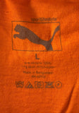 Puma Men's Rickie Fowler Is My Homeboy Graphic Orange Short Sleeve Shirt Size L