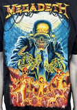 Anvil Men's Megadeth 2011 Tour Graphic Black Short Sleeve Shirt Size Large