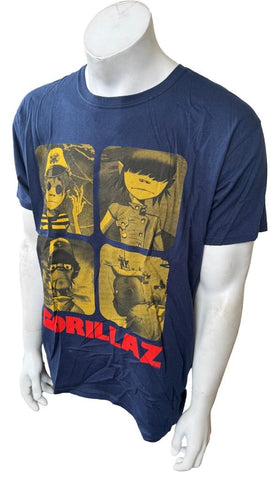 Gildan Men's Gorillaz Escape To Plastic Beach World Tour 2010 Shirt Size Large