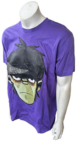 American Apparel Men's Gorillaz Murdoc Niccals Graphic Purple Shirt Size XL