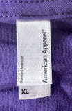 American Apparel Men's Gorillaz Murdoc Niccals Graphic Purple Shirt Size XL