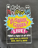 Alstyle Youth Yo Gabba Gabba Live Radio City Music Hall Black Shirt Size Large