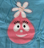 Rabbit Skins Yo Gabba Gabba Foofa Graphic Blue Short Sleeve Shirt Size 5/6