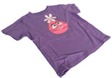 Rabbit Skins Youth Yo Gabba Gabba Foofa Graphic Purple Short Sleeve Shirt Size 7