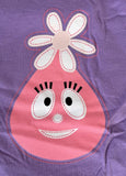 Rabbit Skins Youth Yo Gabba Gabba Foofa Graphic Purple Short Sleeve Shirt Size 7