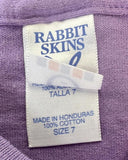 Rabbit Skins Youth Yo Gabba Gabba Foofa Graphic Purple Short Sleeve Shirt Size 7