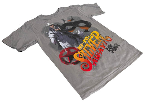 Disney Youth Lone Ranger Hi-Yo Silver Away Graphic Gray Shirt Size Small