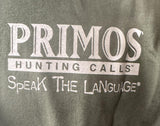 Primos Men's Hunting Calls Speak The Language Green Short Sleeve Shirt Size L