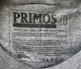 Primos Men's Hunting Calls Speak The Language Gray Long Sleeve Shirt Size Large