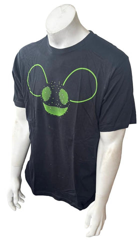 Anvil Men's Deadmau5 NA Fall 2010 Tour Black Short Sleeve Shirt Size Large
