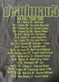 Anvil Men's Deadmau5 NA Fall 2010 Tour Black Short Sleeve Shirt Size Large