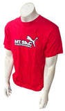 Puma Men's Mt. Sac XC Invitational Graphic Red Short Sleeve Shirt Size Medium