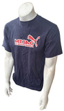 Puma Men's Mt. Sac XC Invitational Graphic Navy Short Sleeve Shirt Size Medium