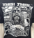 Anvil Men's Rob Zombie Midnight Zombie Jamboree 2010 Black Shirt Size Large