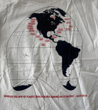Gildan Men's Gorillaz Escape To Plastic Beach Tour 2010 White Shirt Size Large