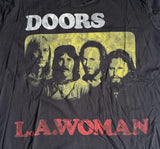 Men's The Doors L.A. Woman Graphic Black Short Sleeve Shirt Size 2XL